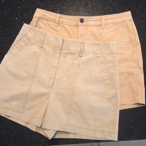 2 Pairs of Khaki size 10 Shorts